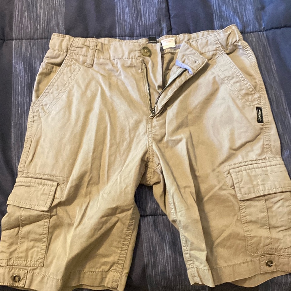 Silver jeans khaki cargo shorts